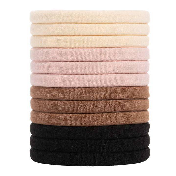 Yoga Pony Hair Ties (12-Pack) - Blush Multi